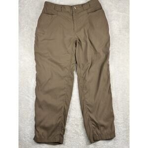 Duluth Trading Cargo Pants Mens Sz Lx30 Brown Dry On The Fly Relaxed Fit Nylon
